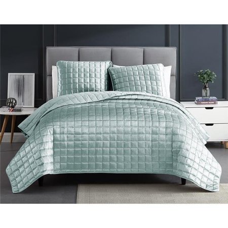 RIVERBROOK HOME Riverbrook Home 81905 Lyndon Queen Size Bed Comforter Set; Seafoam - 3 Piece 81905